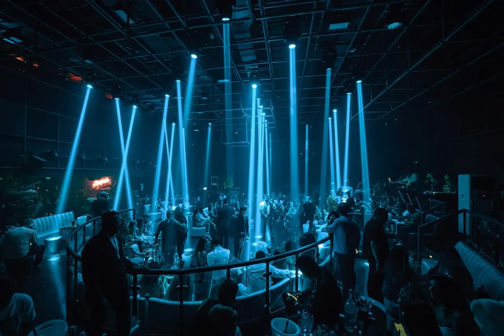 Luxury club interior and premium nightlife experience at Avenue Club Dubai
